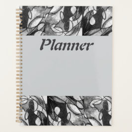 Planner met "Gebrek aan blauw" kunstwerk