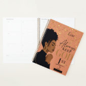 Planner met glittersparkels 'God eerst' (Display)