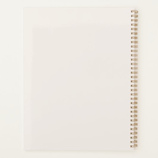 Planner met harde kaft (Achterkant)