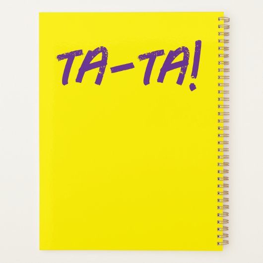Planner met harde kaft (Achterkant)