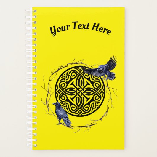 Planner met Keltisch ontwerp met Raven (Voorkant)