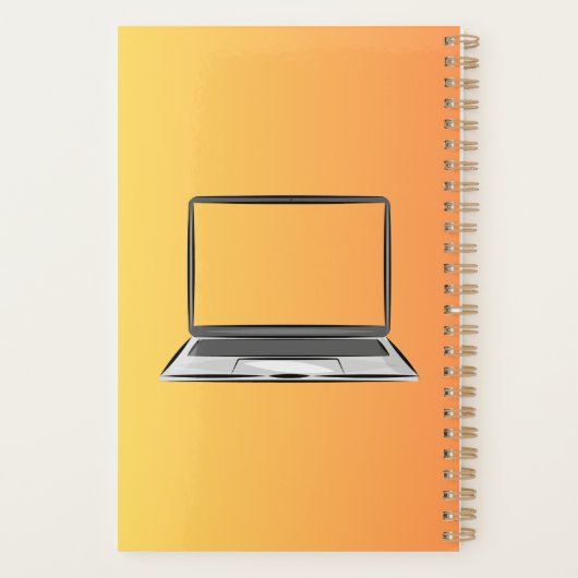 Planner met laptop logo (Achterkant)