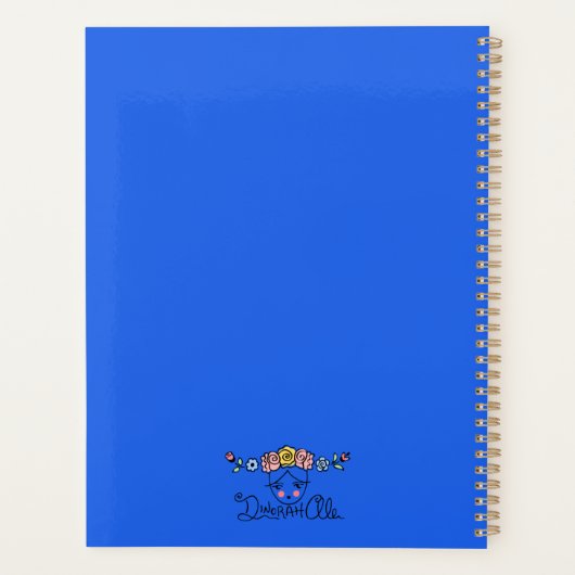 Planner met Mexicaans gezegde en handtekening (Achterkant)