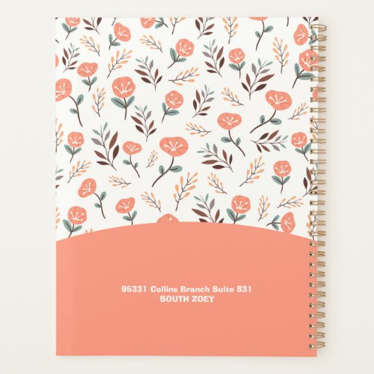 Planner met naam – Red Poppies Design (Achterkant)