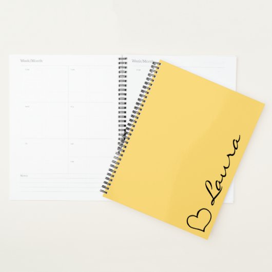 Planner met naam script aangepast cadeau (Display)