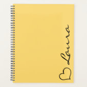 Planner met naam script aangepast cadeau (Voorkant)