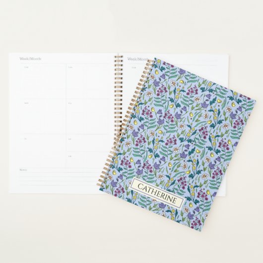 Planner met patroon van wilde bloemen (Display)