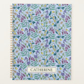 Planner met patroon van wilde bloemen (Voorkant)