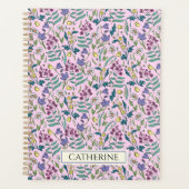 Planner met patroon van wilde bloemen (Voorkant)
