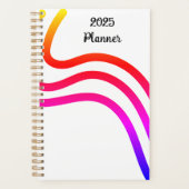 Planner met verloop abstract golf ontwerp (Voorkant)