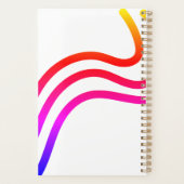 Planner met verloop abstract golf ontwerp (Achterkant)