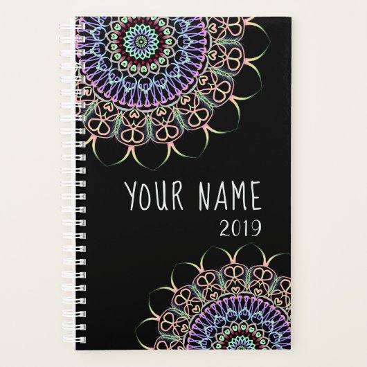 Planner met verzadigde Mandala (Voorkant)