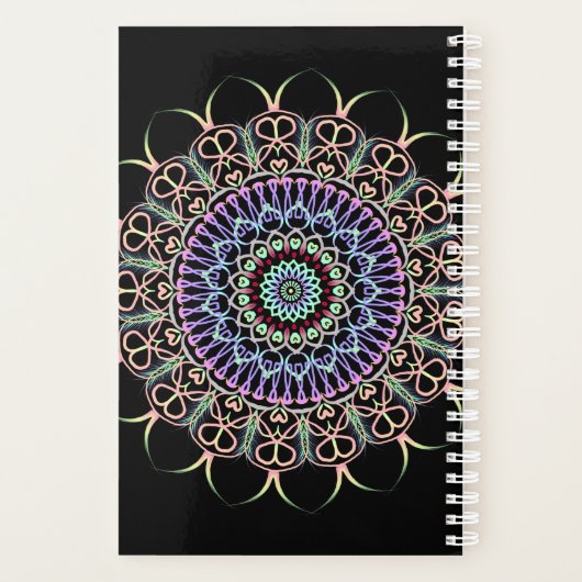  Planner met verzadigde Mandala (Achterkant)