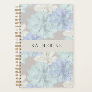 Planner met vetplanten kunstpatroon