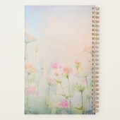 Planner met wilde bloemenweide botanische bloemen (Achterkant)