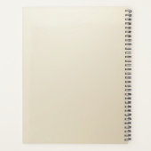 Planner met witte en gouden bloemen (Achterkant)