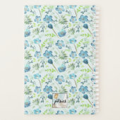 Planner Monogram Blauw Groen Bloempatroon (Achterkant)