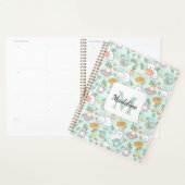 Planner Monogram Tea & Bookish Cats Green (Display)