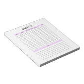 Planner-Notitieblok voor inventarislogboek voor kl Notitieblok (Schuin)