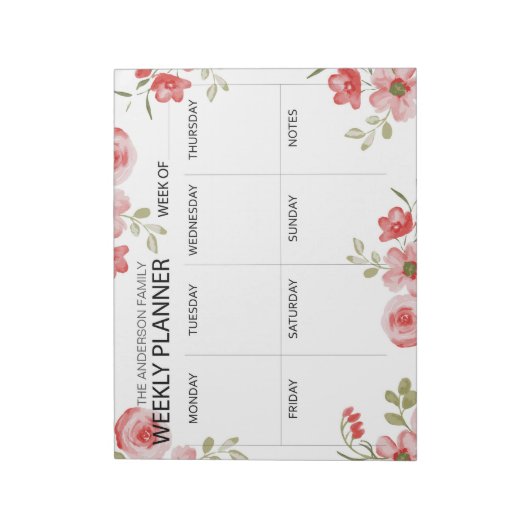 Planner notitieblok waterverf Florence (Linkerzijde)