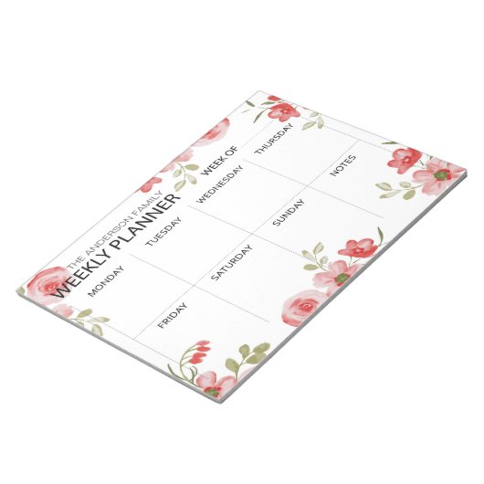 Planner notitieblok waterverf Florence (Schuin)