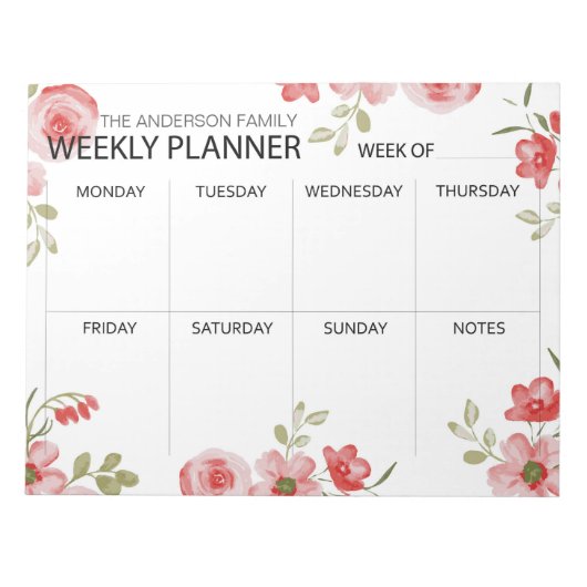 Planner notitieblok waterverf Florence (Voorkant)