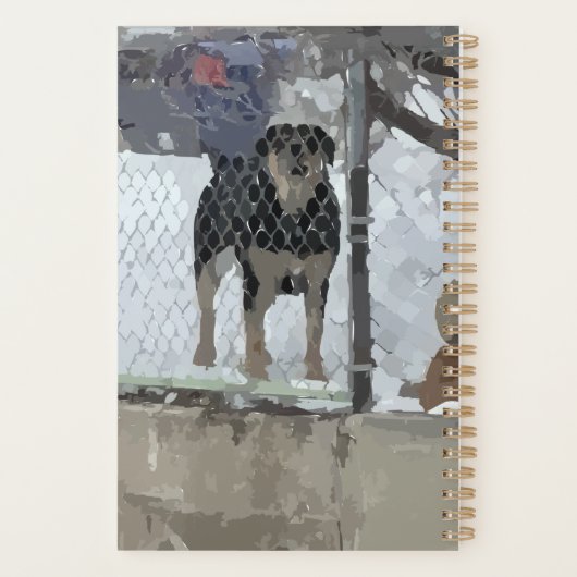 Planner Omheinde Hond (Achterkant)
