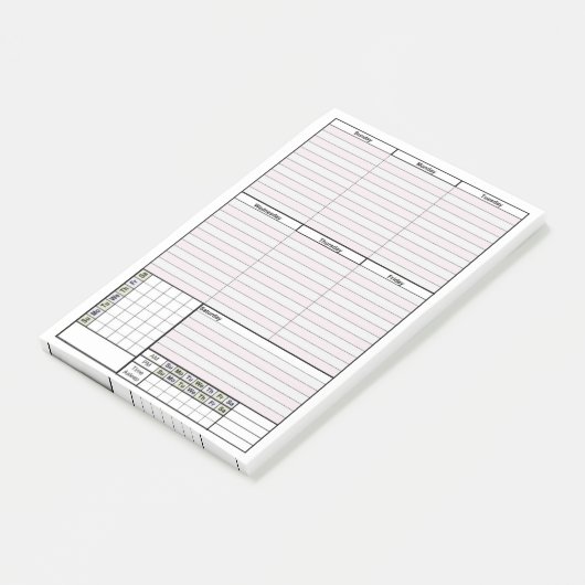Planner Pagina Post Invoegen Post-it® Notes (Schuin)