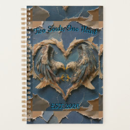 Planner Paper Cut Eagle Two Souls One Heart