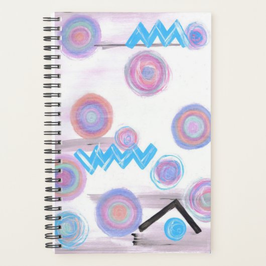 Planner "Pastel abstract" (Voorkant)