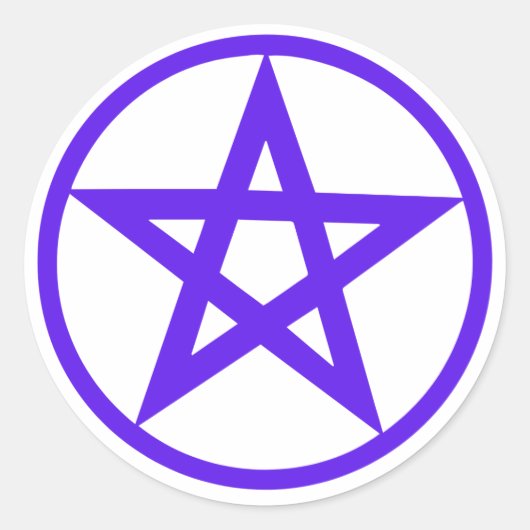 Planner Pentagram Ronde Sticker (Voorkant)
