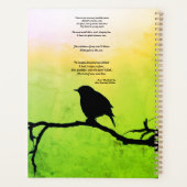 Planner Poëtische Vogels In Bos (Achterkant)