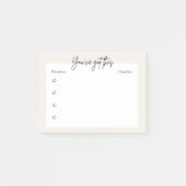 Planner Post-it / plakbriefjes - minimaal ontwerp Post-it® Notes (Voorkant)