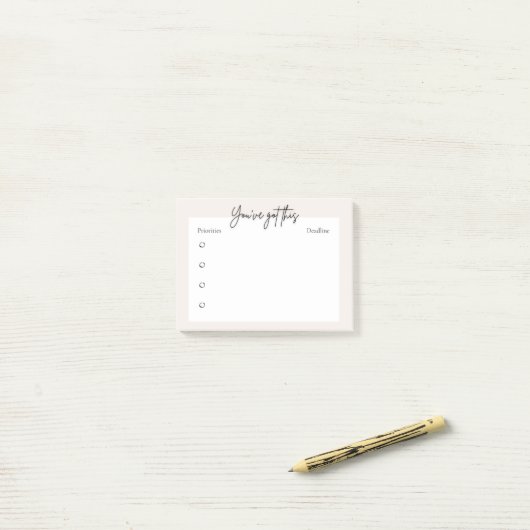 Planner Post-it / plakbriefjes - minimaal ontwerp Post-it® Notes (Op bureau)