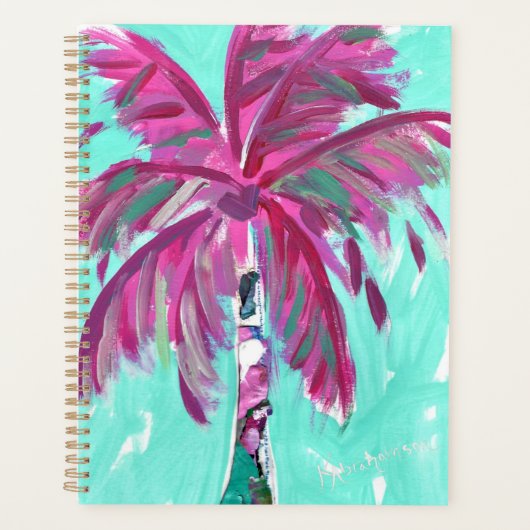 Planner - Roze palmboom (Voorkant)