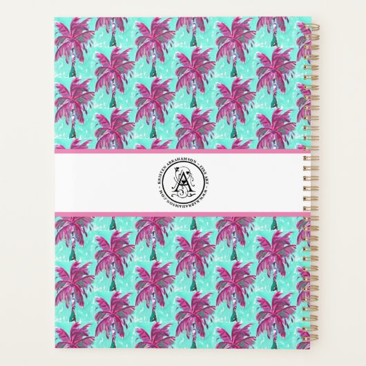 Planner - Roze palmboom (Achterkant)