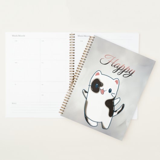 Planner - Schattige Kawaii Happy Kat (Display)
