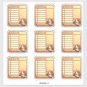 Planner Schattigee Stickers om te doen Lijst Scrap (Vel)