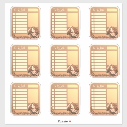 Planner Schattigee Stickers om te doen Lijst Scrap (Vel)