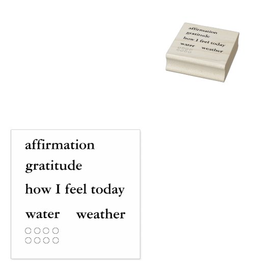 Planner Stempel #1 (serif lettertype) (Gestempeld)