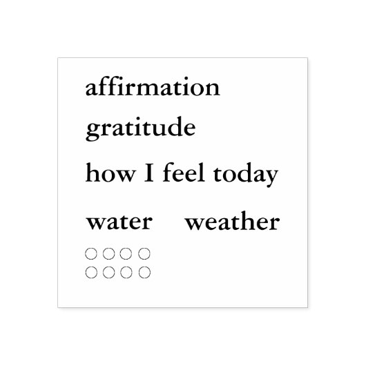 Planner Stempel #1 (serif lettertype) (Afrduk)