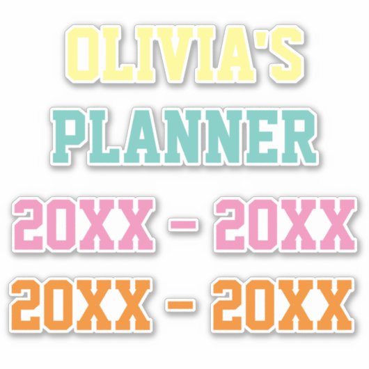 Planner Sticker (Voorkant)