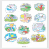 Planner stickers, cartoons schattige kinderen sticker (Vel)