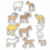 Planner stickers, dieren sticker (Voorkant)
