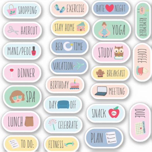 Planner stickers pack (Voorkant)