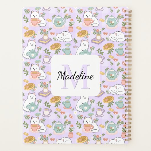 Planner Tea & Bookish Cats (Achterkant)