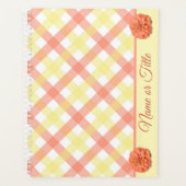 Planner - Tequila Sunrise Zinnia en Lattice (Voorkant)