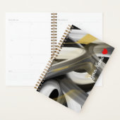 Planner Trend Abstracte Kunst Zwart Wit Goud (Display)
