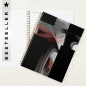 Planner Trend Abstracte Kunst Zwart Wit Poeder