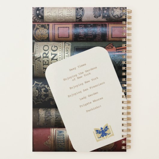 Planner van de literaire vennootschap (Achterkant)